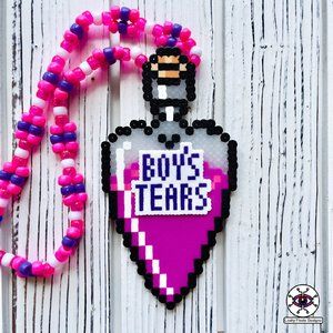 Boy's Tears Perler Necklace